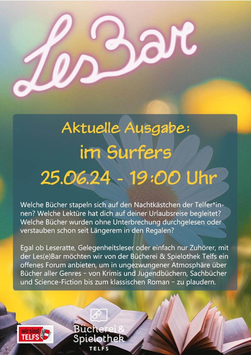 Lesbar im Surfers im Telfer Bad