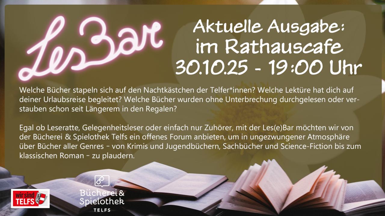 Lesbar - eine Veranstaltung der Bücherei & Spielothek
