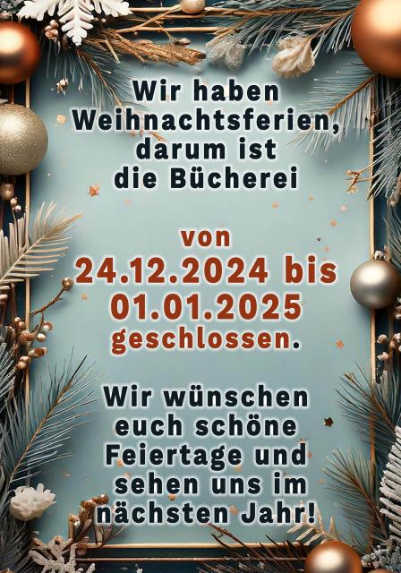 überWeihnachtengeschlossen